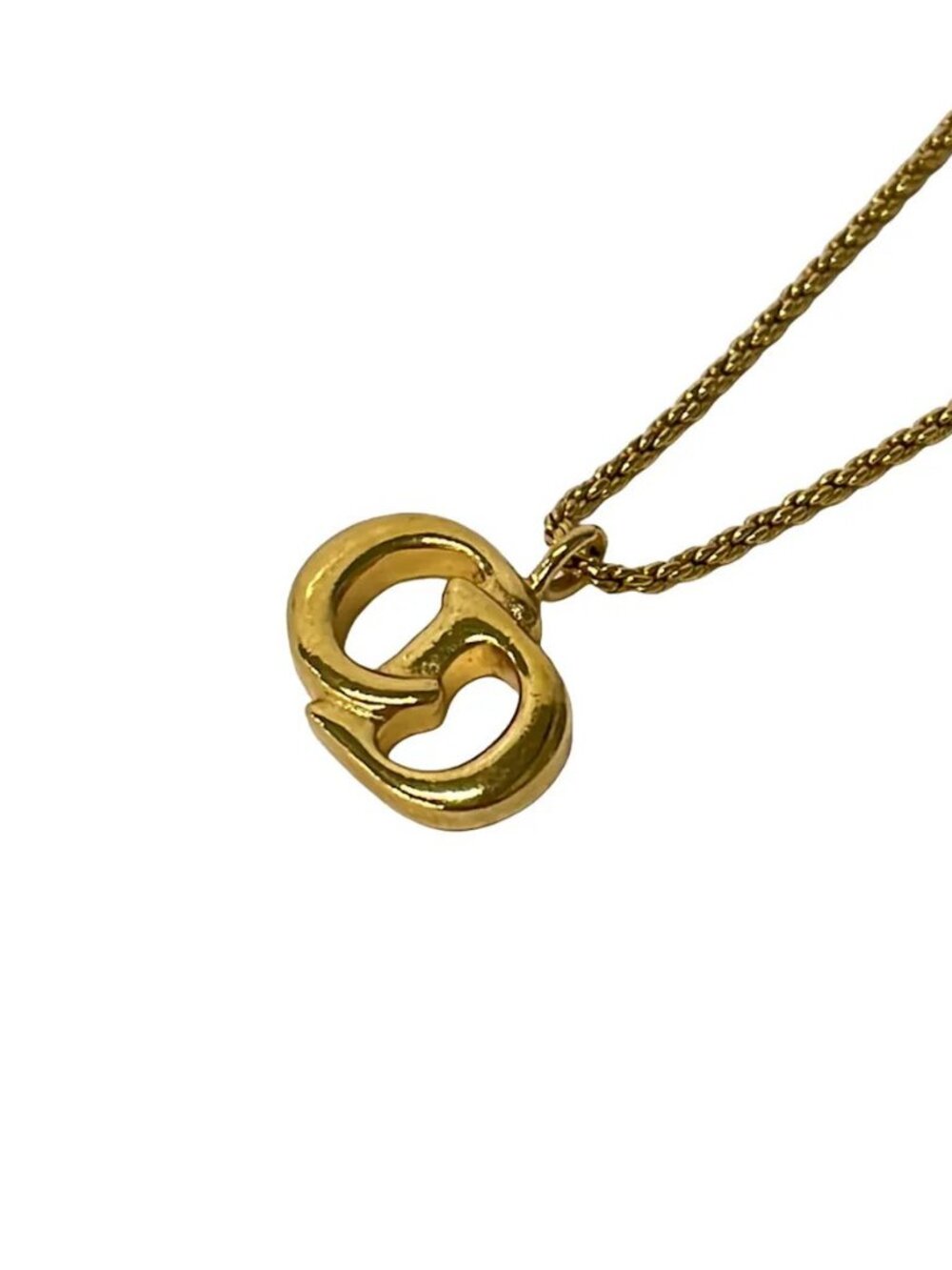 DIOR/ChristianDior Gold Hardware Necklace